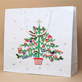 Christmas Tree White Gift Bags