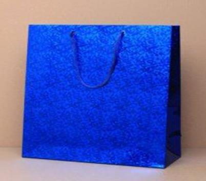 Blue Holographic Foil Gift Bag