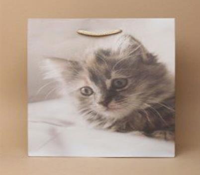 Grey Cat Gift Bag