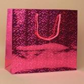 Pink Holographic Foil Gift Bag 10x8x4.5cm