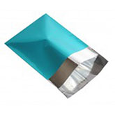 Turquoise Metallic Foil Mailing Bags 4"x6"