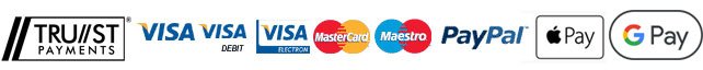 Payment Logos - Secure Trading, VISA, VISA Debit, VISA Electron, Master Card, Maestro, PayPal