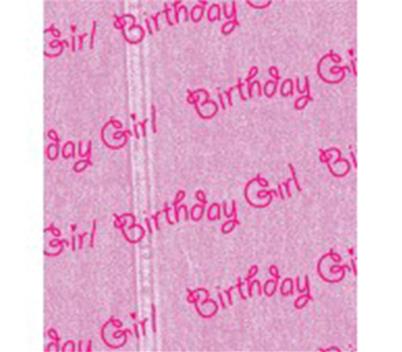 Tissue Printed Birthday Girl