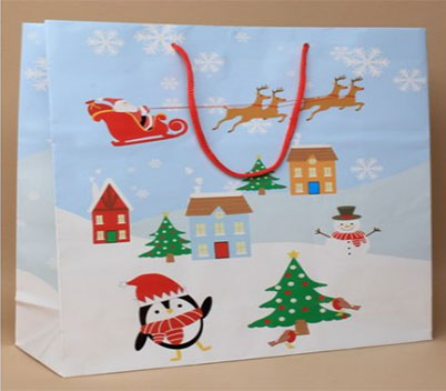 Christmas Scene Gift Bags