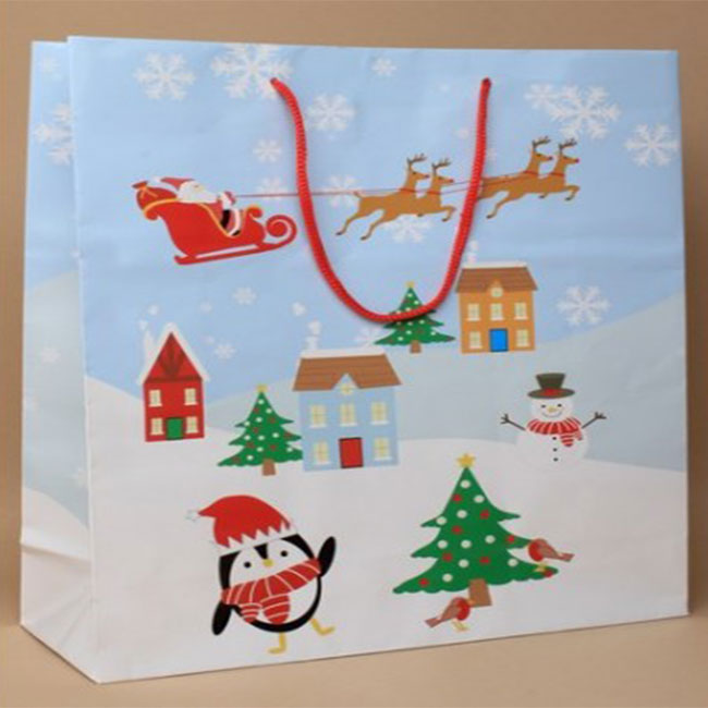 Christmas Scene Gift Bags