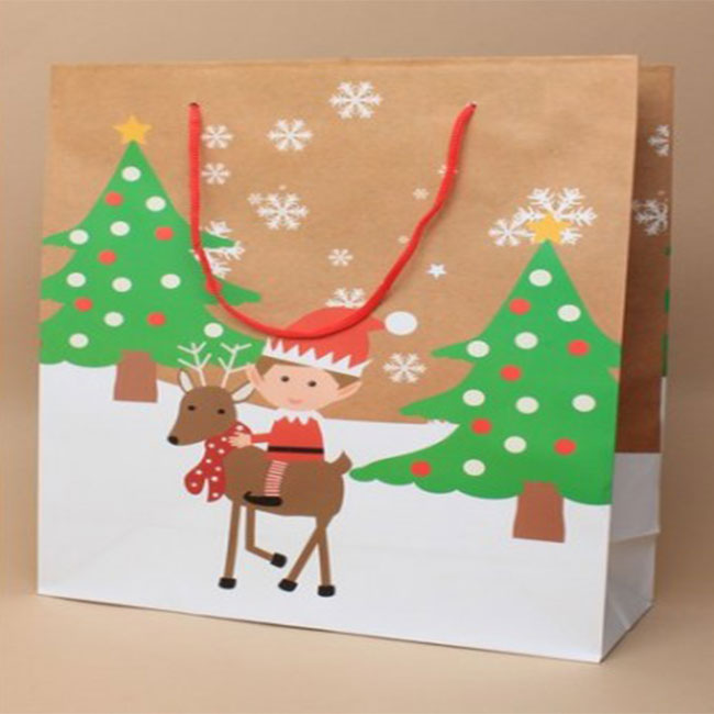 Elf On Reindeer Gift Bags
