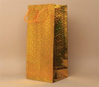 Gold Wine Gift Bag