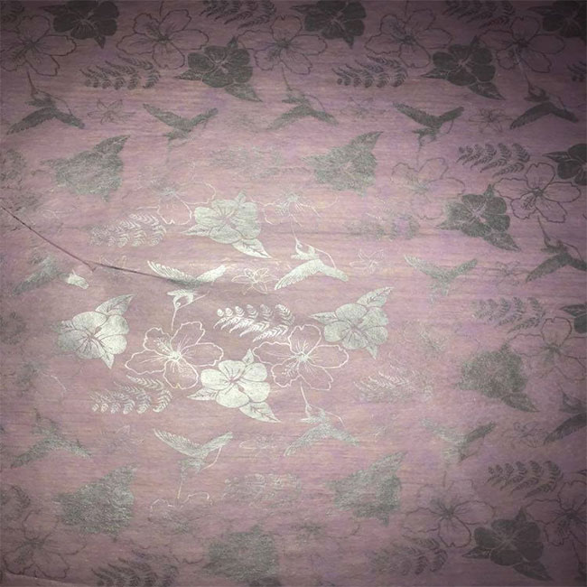 Hummingbirds on Lavender Tissue