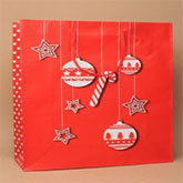 Red Baubles & Stars Gift Bags