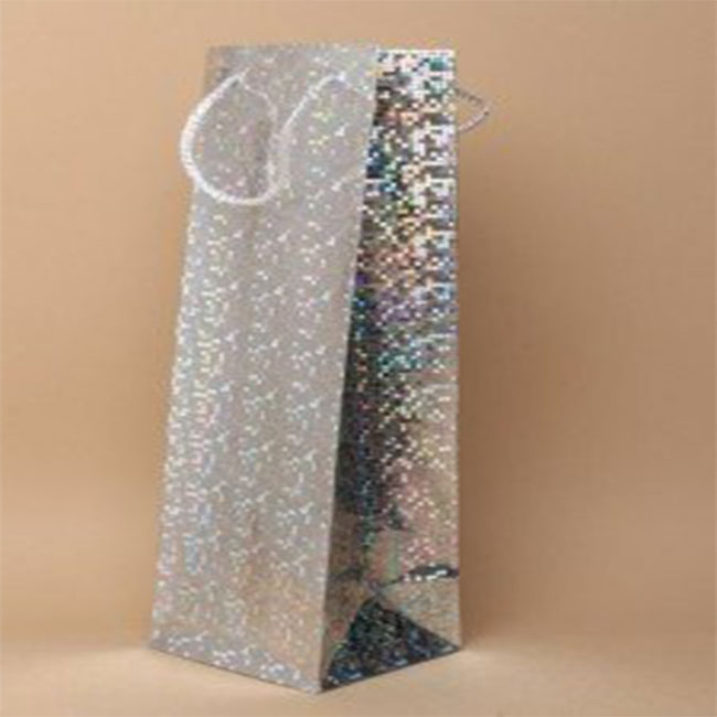Silver Bottle Gift Bags