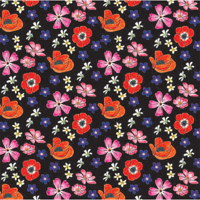 Velvet Floral Tissue