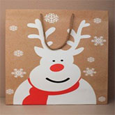 White Reindeer Gift Bags