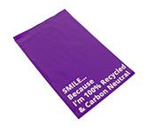 Purple Recycled Carbon Neutral Mailing Bags