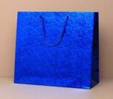 Blue Holographic Foil Gift Bag