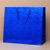 Blue Holographic Foil Gift Bag 10x8x4.5cm