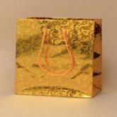 Gold Holographic Foil Gift Bag 10x8x4cm