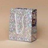 Silver Holographic Foil Gift Bag 10x8x4.5cm