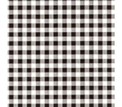 Tissue Printed Black Gingham