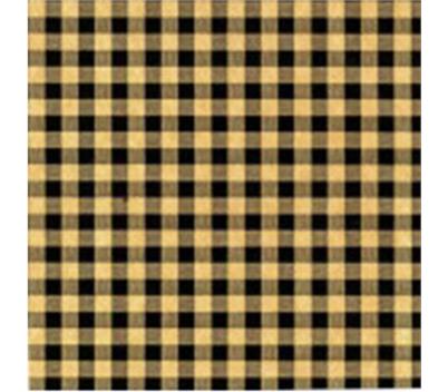 Tissue Printed Black Kraft Gingham