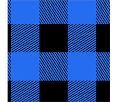 Tissue Printed Blue Lumberjack
