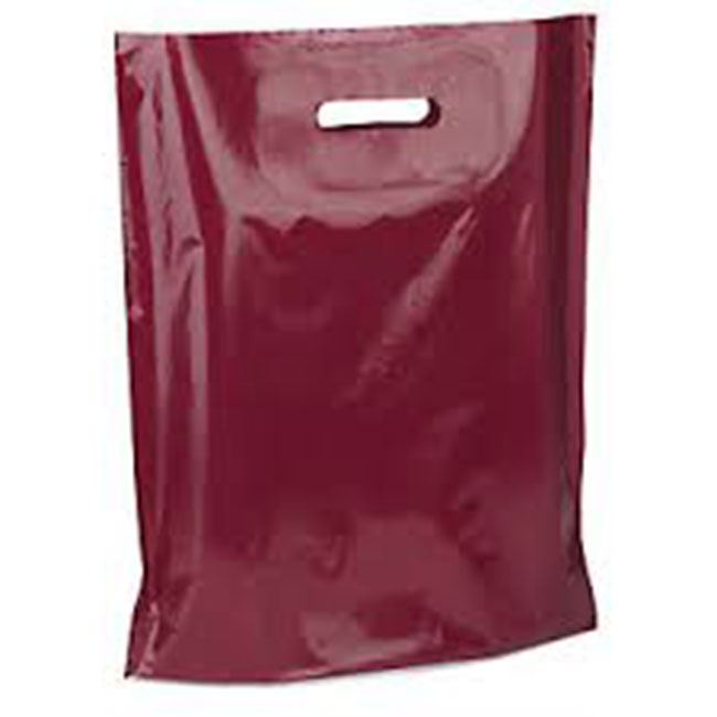 Burgundy Carrier Bags 15"x18"