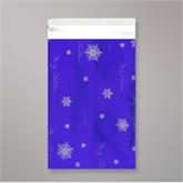 Christmas Foil Blue Mailing Bags 12.5"x17"
