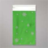 Christmas Foil Green Mailing Bags 12.5"x17"