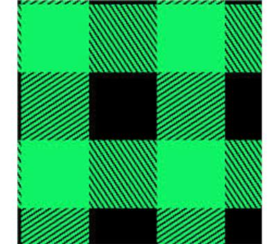 Tissue Printed Green Lumberjack