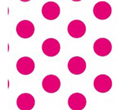 Tissue Printed Raspberry Dots