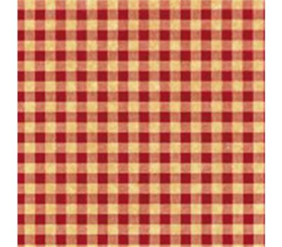 Tissue Printed Red Kraft Gingham