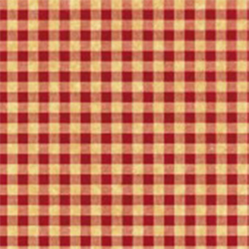 Red Kraft Gingham Tissue