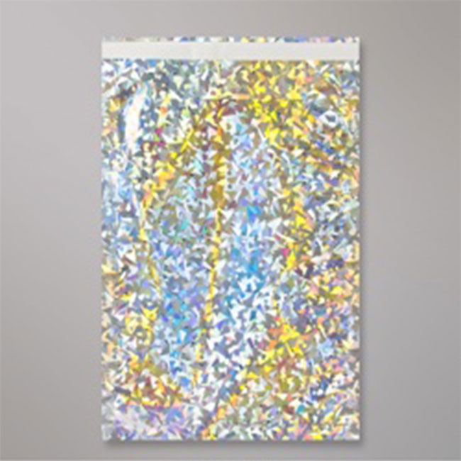 50 Metallic Silver Holographic Foil Mailing Bags 21" x 16" 