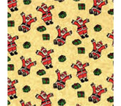 Tissue Printed Sliding Santas