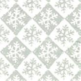 Snowflake Checkered Silver Tissue