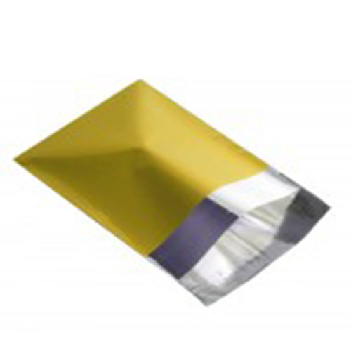 Yellow Metallic Foil Mailing Bags 4"x6"