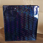 Black Holographic Foil Gift Bag 21.5x18x7.5cm