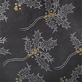 Holly Gold & Silver On Black Tissue