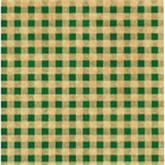 Green Kraft Gingham Tissue